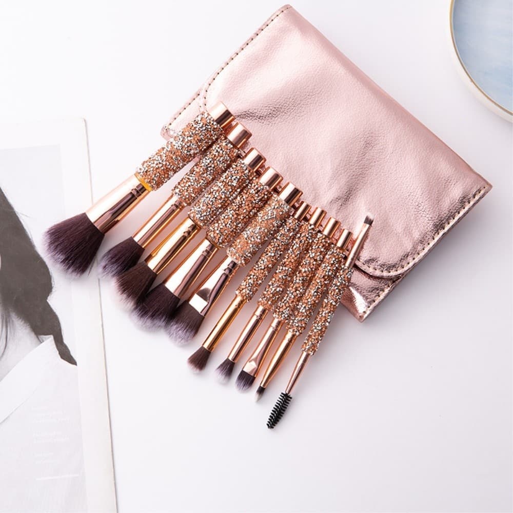 10 kpl Concealer Blending Blusher Brush meikki Luomiväri meikki