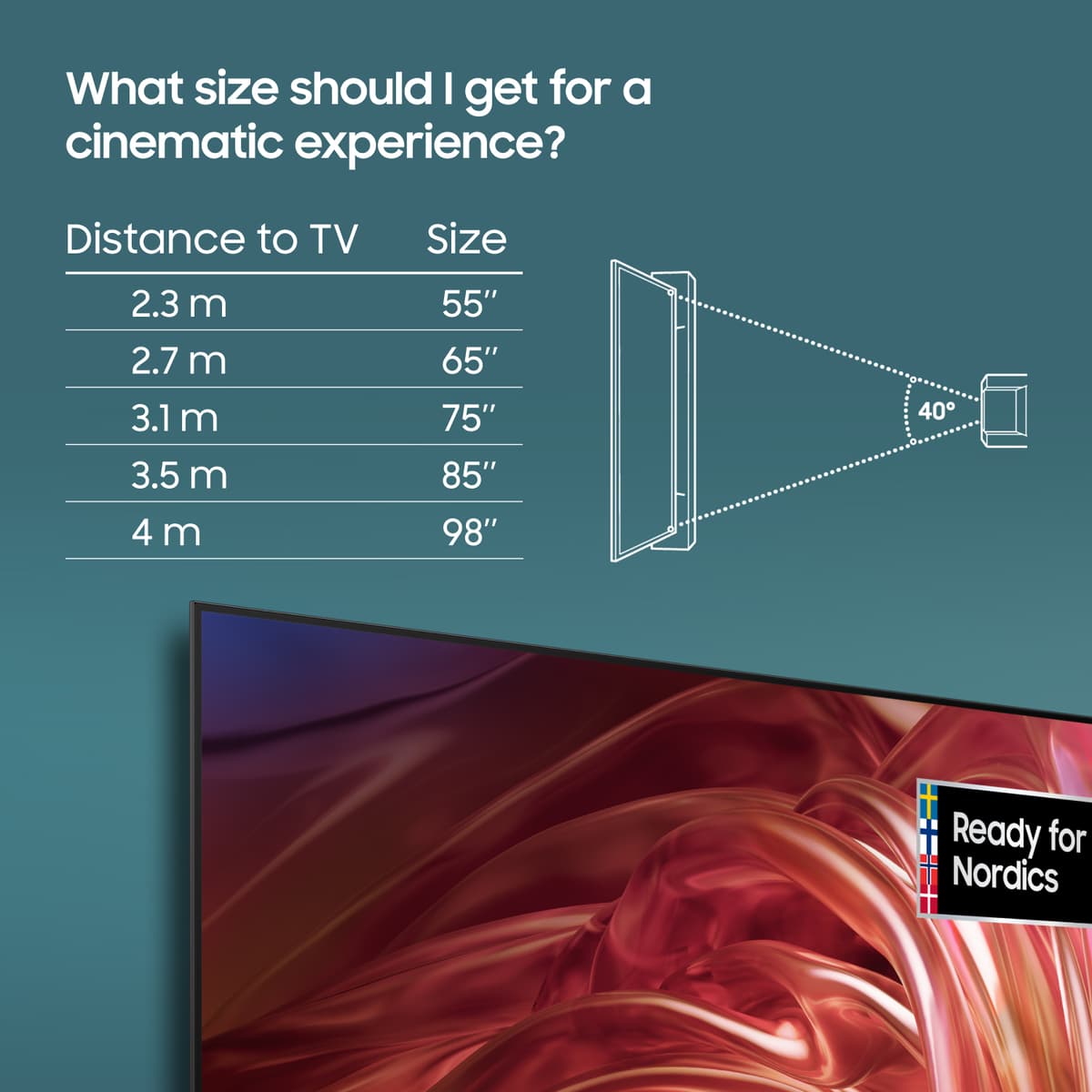 Samsung 65" S85D 4K OLED älytelevisio (2024)