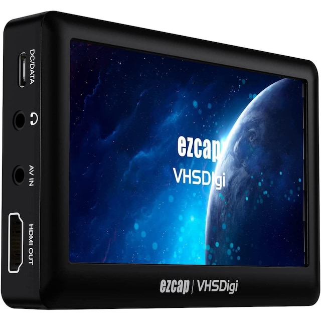 Ezcap-video-digitaalimuunnin, CVBS-videotallennin LCD-näytöllä, kannettava komposiitti-CVBS-AV-videotallennin, analogia-digitaalimuunnin