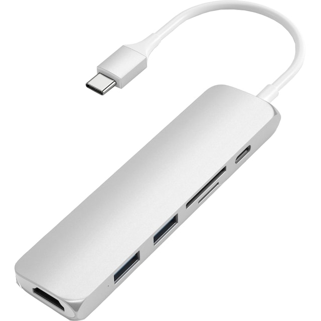 Satechi Slim USB-C MultiPort hubi V2 (hopea)