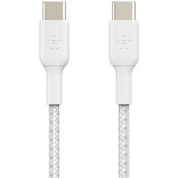 Belkin BoostCharge USB-C - USB-C punottu kaapeli 15 cm (valkoinen)