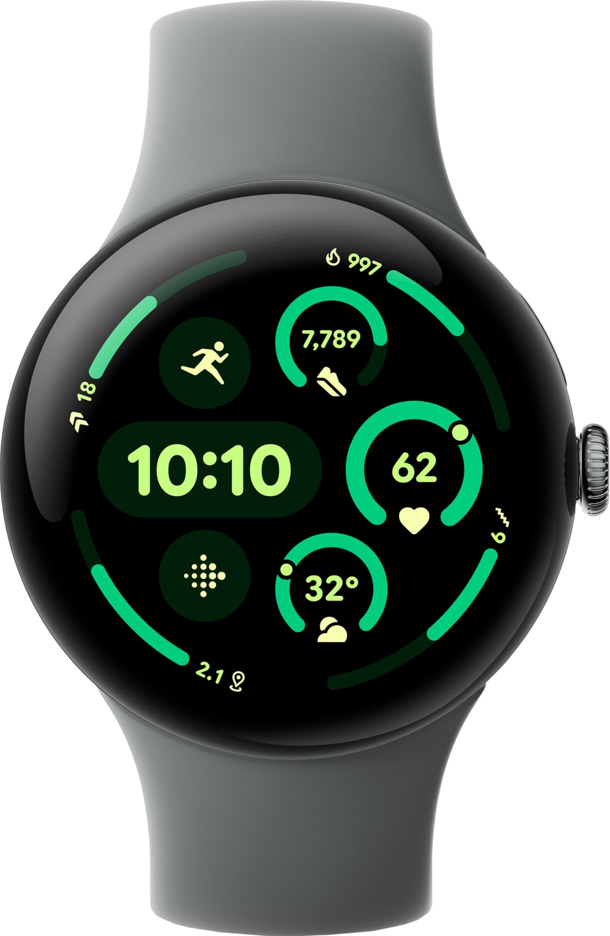 Google Pixel Watch 3 älykello 45 mm Wi-Fi (Hazel)