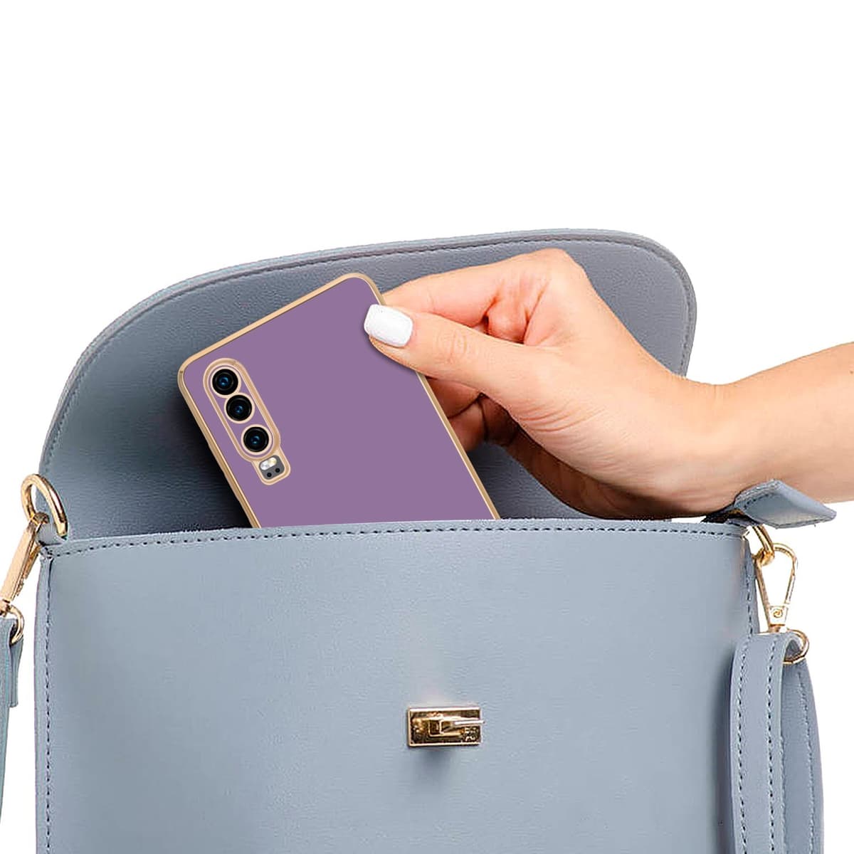 Huawei P30 Suojakuori Case Cover (Violetti)