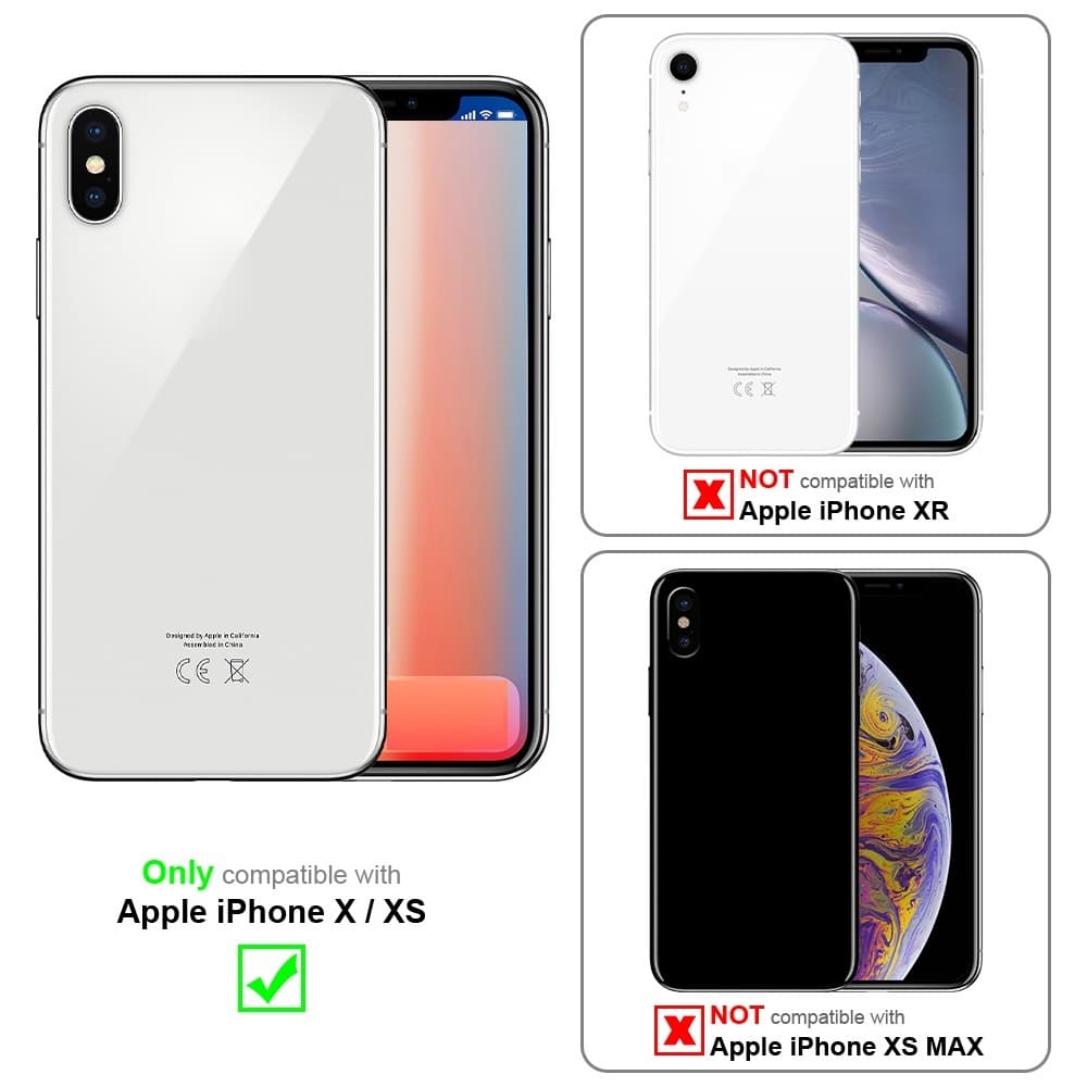 iPhone X / XS Suojakuori Kotelo (Läpinäkyvä)