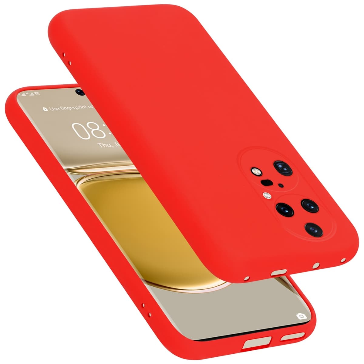 Huawei P50 PRO Suojakuori Kotelo Case (Punainen)