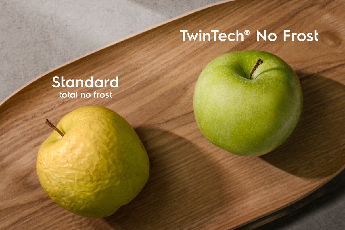 TwinTech® NoFrost estää elintarvikkeiden kuivumisen