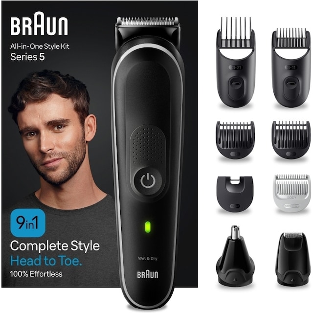 Braun All in One Series 5 MGK5410 9-in-1 -parta- ja vartalotrimmeri