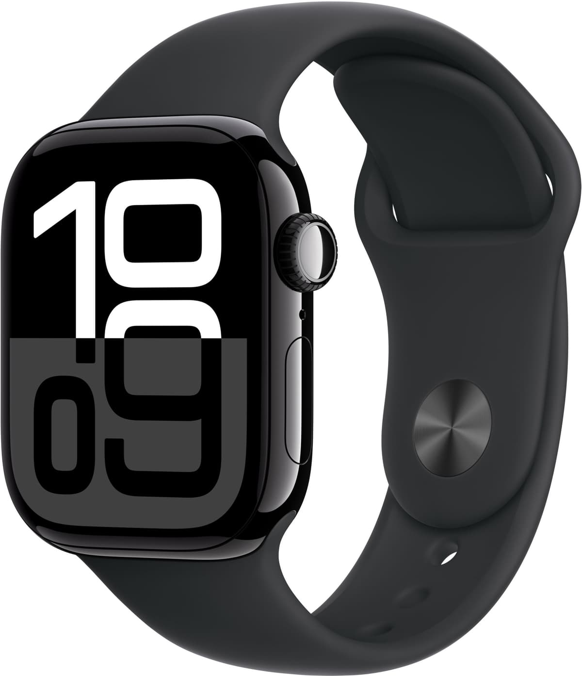 Apple Watch S10 42mm GPS (peilimusta alumiini/musta Sport Band) M/L