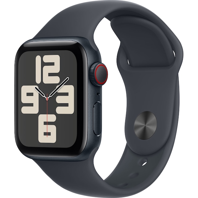 Apple Watch SE 2nd Gen 40mm LTE (keskiyö alu./keskiyö Sport Band S/M)