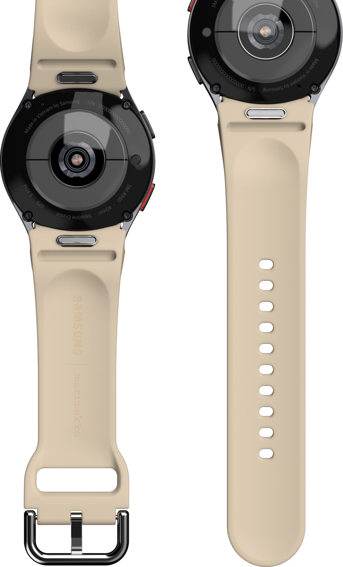 Samsung Galaxy Watch 4/5/6/7 Marimekko ranneke S/M (beige)