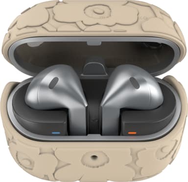 Samsung Galaxy Buds3/Pro Marimekko suojakotelo (musta/beige)