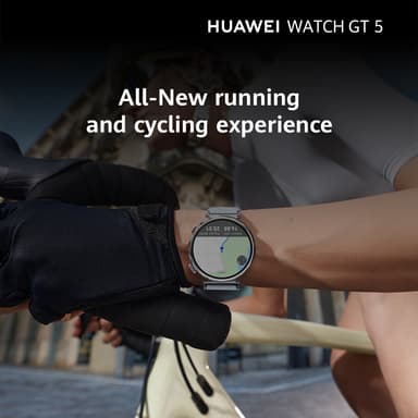 Huawei Watch GT 5 urheilukello 46 mm (mus.) + FreeBuds 5i lahjapakkaus