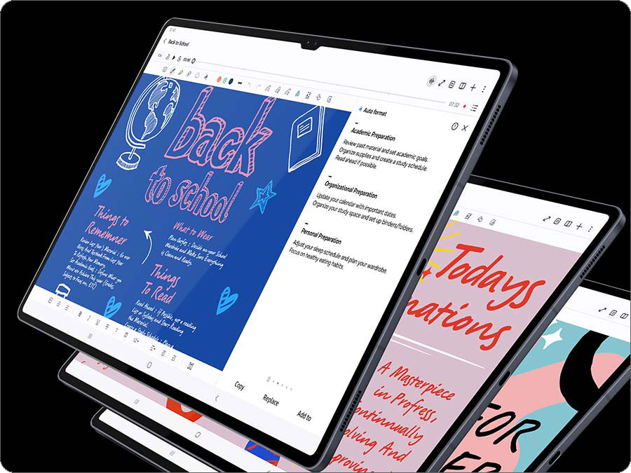 Samsung - Tabletti - Galaxy Tab S10 Series - Tekoälyn parantamat muistiinpanot