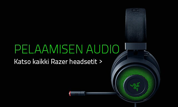 Gaming - Razer - FI - musta versio - pelikuulokkeet